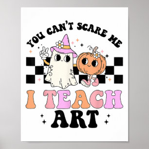 Je kunt me niet E ik leer Kunst Retro Leraar Geest Poster