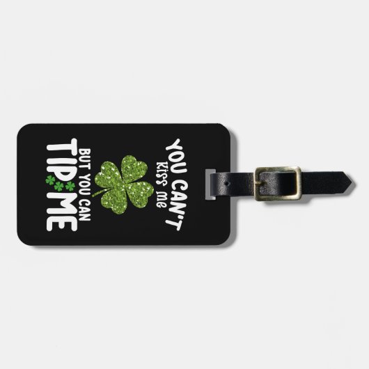 Je kunt me niet kussen, maar je kunt me stoppen me bagagelabel (Voorkant horizontaal)