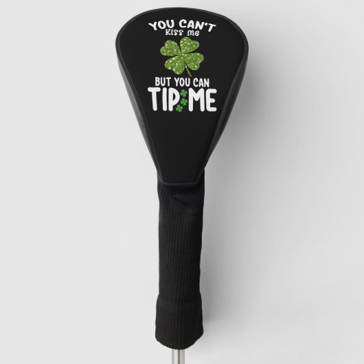 Je kunt me niet kussen, maar je kunt me stoppen me golfheadcover (Voorkant)