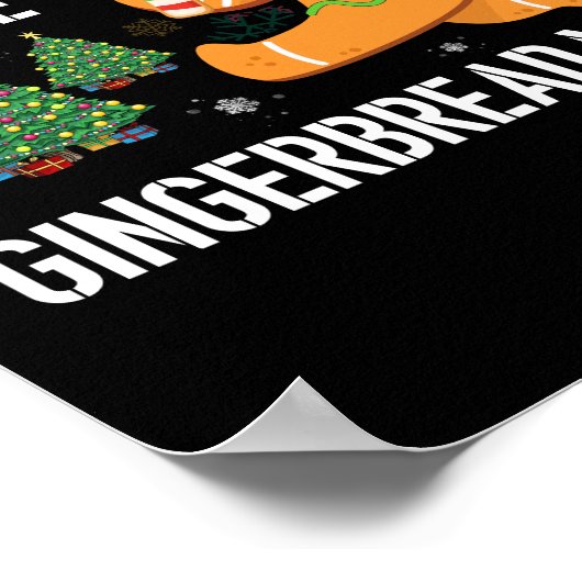 Je kunt me niet pakken, ik ben de Gingerbrood Man  Poster (Hoek)