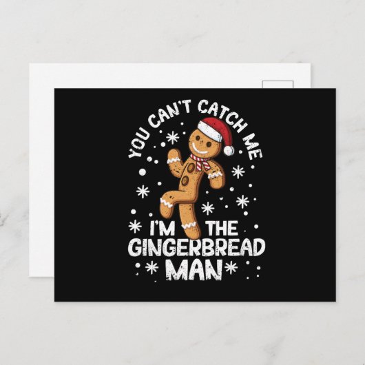 Je kunt me niet pakken, ik ben het tandenbrood briefkaart (Voorkant / Achterkant)