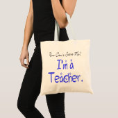 Je kunt me niet schelen, grappige schoolofferte tote bag (Voorkant (product))