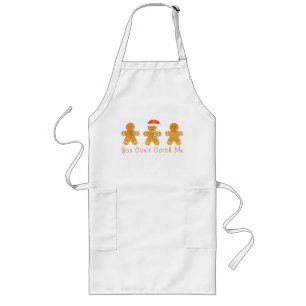 Je kunt me niet vangen met Gingerbrood mannen Lang Schort