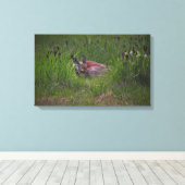 Je kunt me niet zien! canvas afdruk (Insitu (Houten vloer))