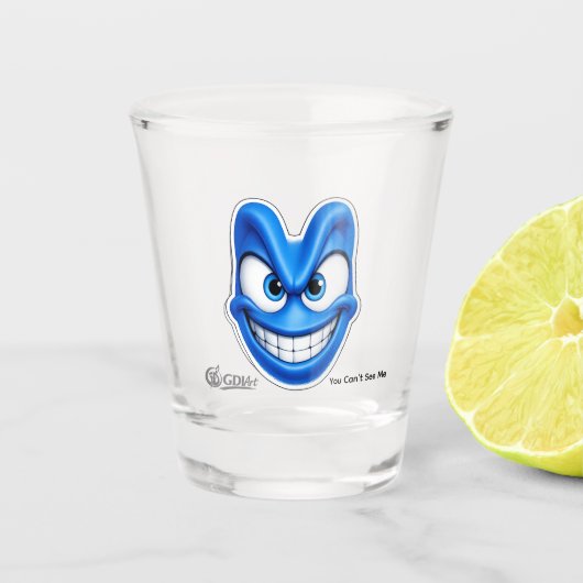 Je Kunt Me Niet Zien Shot Glas (Voorkant)