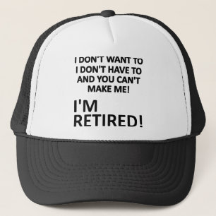 Je Kunt Me Niks Maken Ik Ben Met Pensioen Funny Ba Trucker Pet