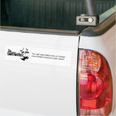 Je kunt me ook volgen op Twitter .... Bumpersticker (Op Truck)