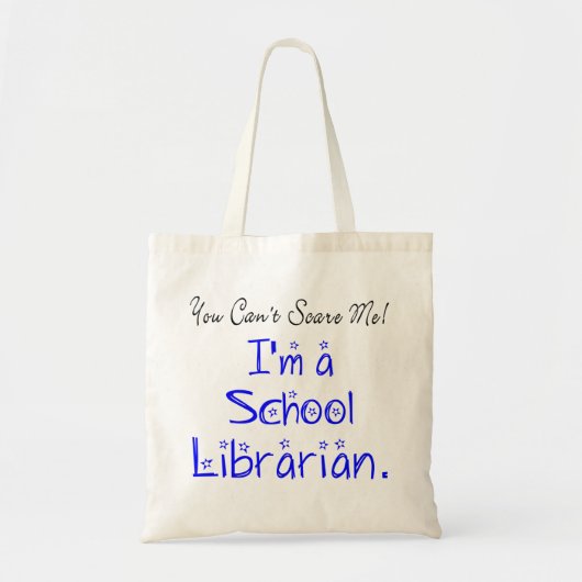 Je kunt me schamele school librarian Quote Tote Bag (Voorkant)