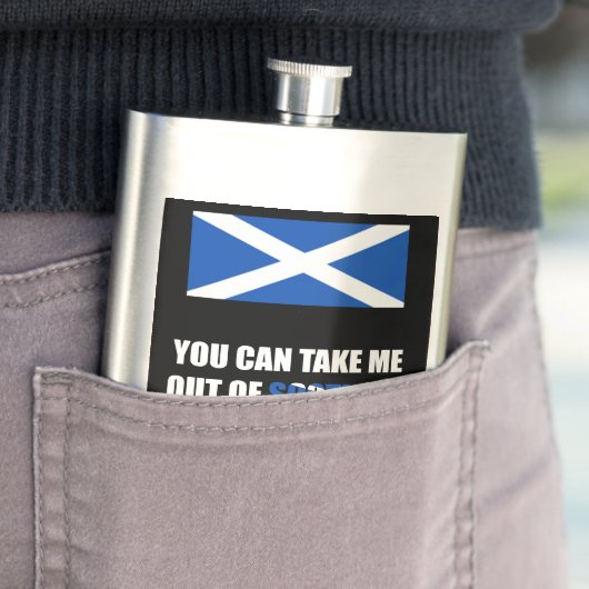 Je kunt me uit Schotland halen... Heupfles (Voorbeeld)