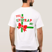 "Je kunt me uitpakken!" T-shirt (Achterkant)