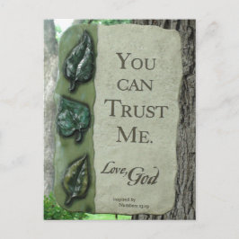 Je kunt me vertrouwen, God liefhebben, briefkaart