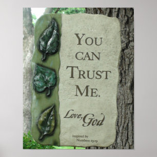 Je kunt me vertrouwen, liefdesGod, Poster