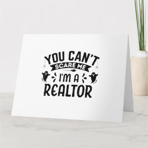 Je kunt me verzorgen als Realtor Funny Halloween R Kaart