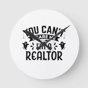 Je kunt me verzorgen als Realtor Funny Halloween R Ronde Klok