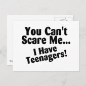 Je kunt me zorgen maken dat ik tieners heb briefkaart (Voorkant / Achterkant)