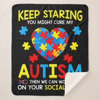 Je kunt mijn autisme nog steeds ophouden en me zor sherpa deken