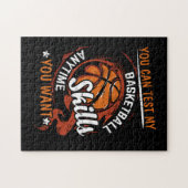 Je kunt mijn Basketball-vaardigheden altijd testen Legpuzzel (Horizontaal)