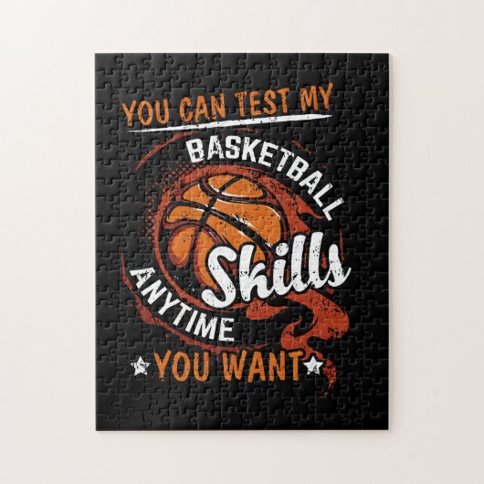 Je kunt mijn Basketball-vaardigheden altijd testen Legpuzzel (Verticaal)