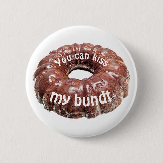 Je kunt mijn gebundelde grappige cake kussen ronde button 5,7 cm (Voorkant)