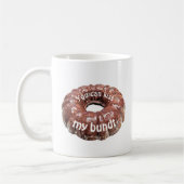 Je kunt mijn gebundelde grappige gebak kussen. koffiemok (Links)