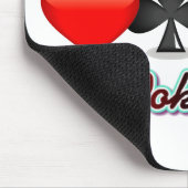 Je kunt mijn pokergezicht niet lezen muismat (Hoek)