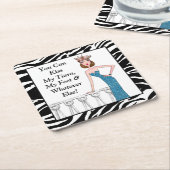 "Je kunt mijn tiara, mijn feet en wat dan ook kuss Kartonnen Onderzetters (Schuin)