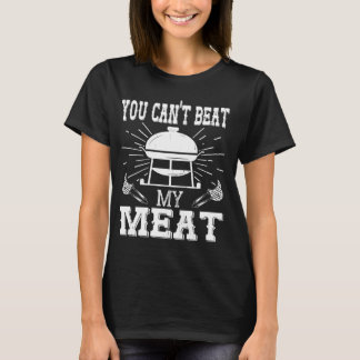 Je kunt mijn vlees BBQ Grilling Chef Funny Gri nie T-shirt