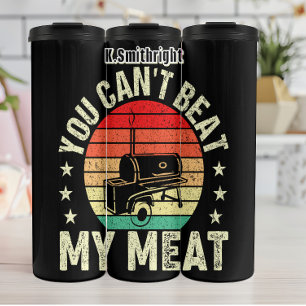 Je kunt mijn vlees niet verslaan thermosbeker