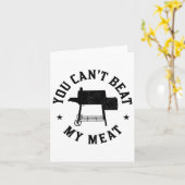 Je kunt mijn vleesbbq niet verslaan met het grille kaart (Gele Bloem)