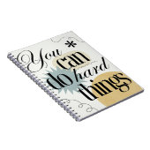 Je kunt moeilijke dingen doen Inspiratie Notitieboek (Rechterzijde)