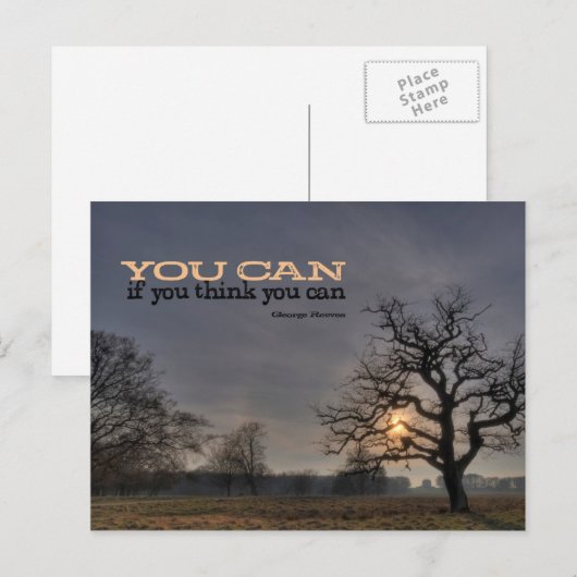 Je kunt Motivatie Briefkaart (Voorkant / Achterkant)