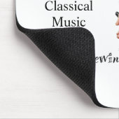 Je kunt naar klassieke muziek muismat (Hoek)