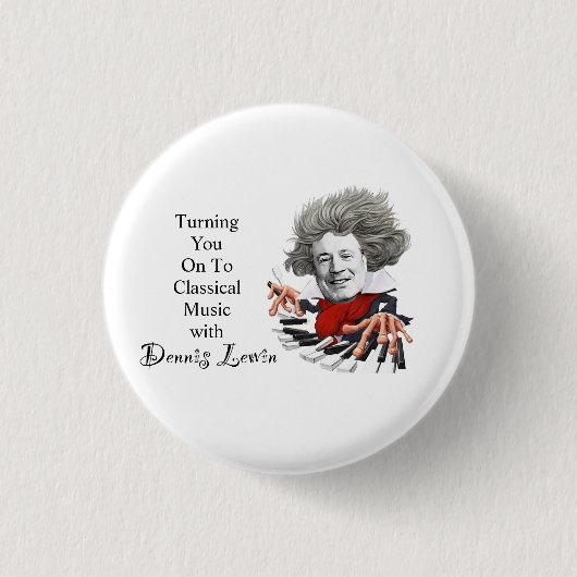 Je kunt naar klassieke muziek ronde button 3,2 cm (Voorkant)