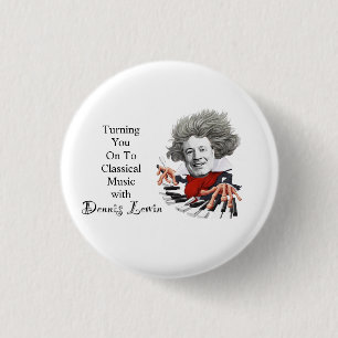 Je kunt naar klassieke muziek ronde button 3,2 cm