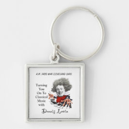 Je kunt naar klassieke muziek sleutelhanger