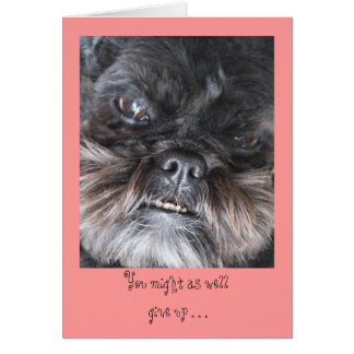 Je kunt net zo goed opgeven. . . kaarten