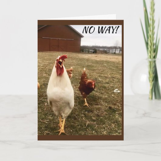 JE KUNT NIET '50' KAART ZIJN (Voorkant)