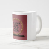 Je kunt niet beheren wat je niet kunt meten grote koffiekop (Voorkant rechts)