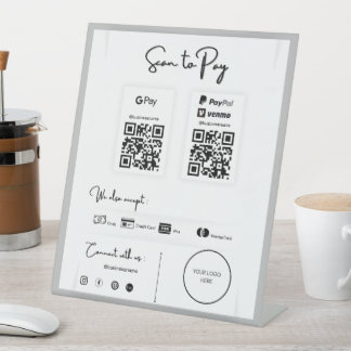 Je kunt niet betalen reclamebord met voetstuk