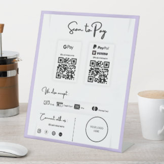 Je kunt niet betalen reclamebord met voetstuk