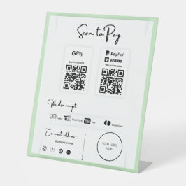 Je kunt niet betalen reclamebord met voetstuk