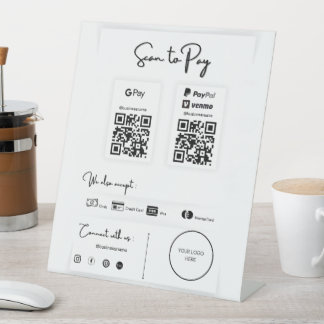 Je kunt niet betalen reclamebord met voetstuk