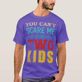 Je kunt niet dat ik 2 kinder retro heb t-shirt