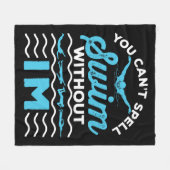 Je kunt niet draaien zonder IM Medley Relay Fleece Deken (Voorkant (Horizontaal))