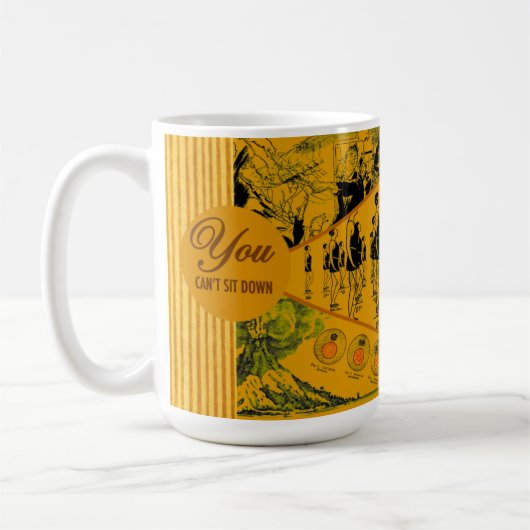 Je kunt niet gaan zitten koffiemok (Links)