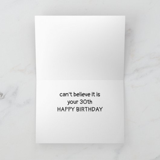 JE KUNT NIET GELOVEN DAT JE '20e' BIRTHDAY BEVINDT Kaart (Binnen)