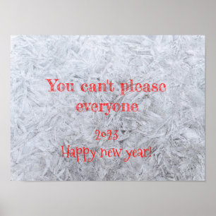 Je kunt niet graag dat iedereen het poster van het