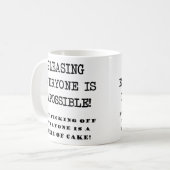 Je kunt niet iedereen behagen. koffiemok (Voorkant links)