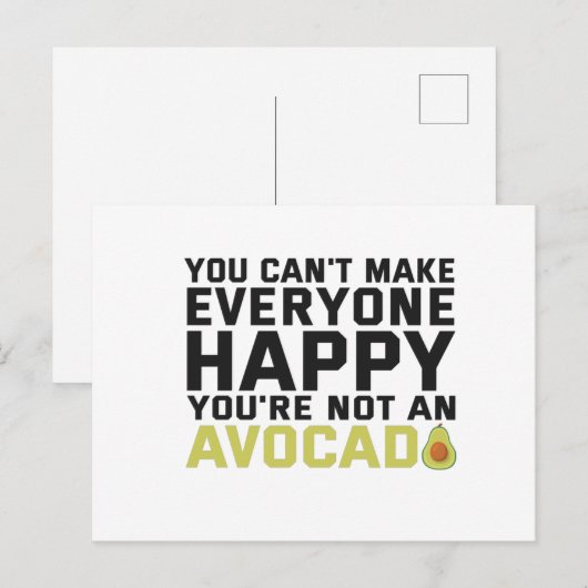 Je kunt niet iedereen gelukkig maken dat je niet a briefkaart (Voorkant / Achterkant)