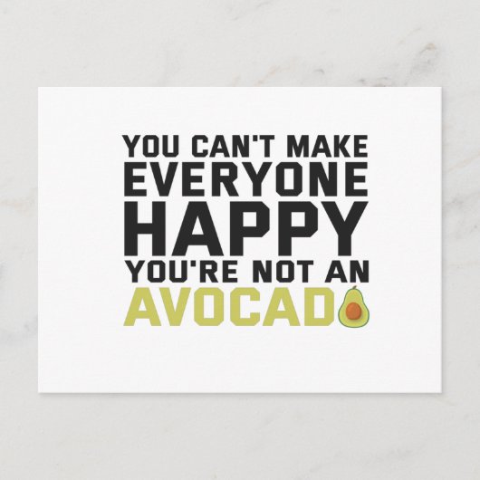 Je kunt niet iedereen gelukkig maken dat je niet a briefkaart (Voorkant)